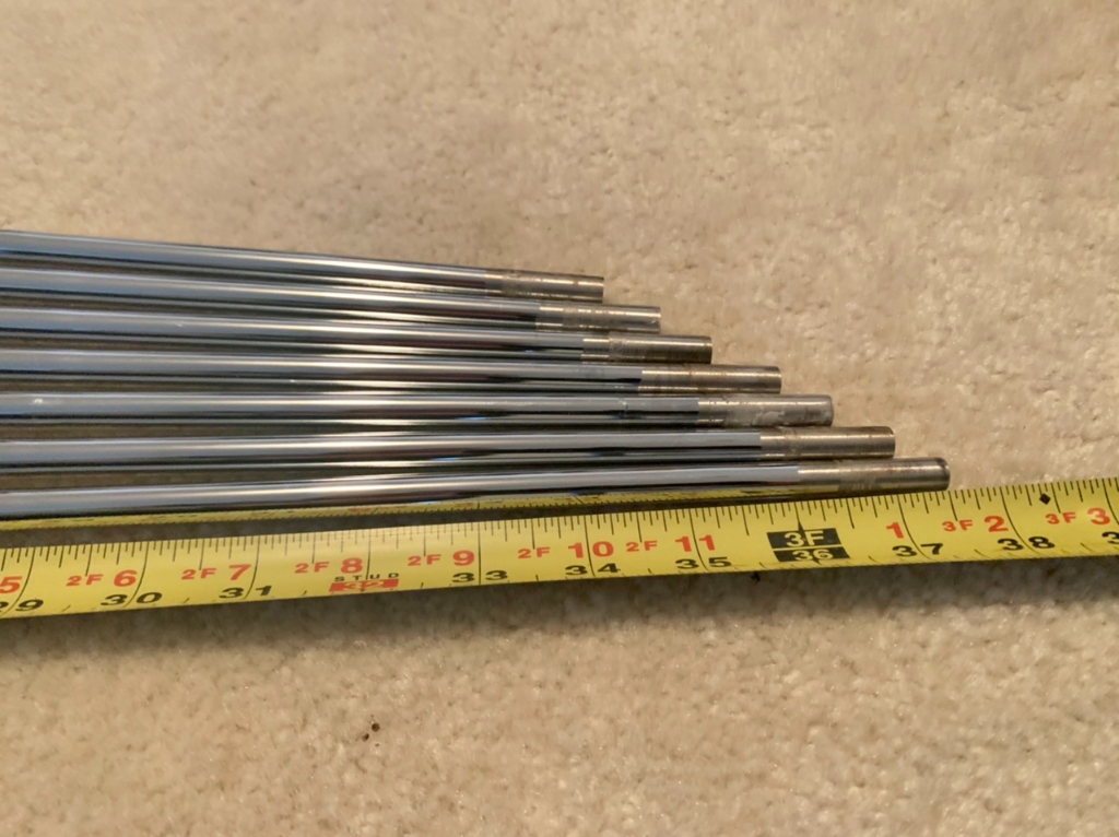 Uncut KBS $-Taper 120 STIFF 37.5-40 4-PW Iron Shaft Set