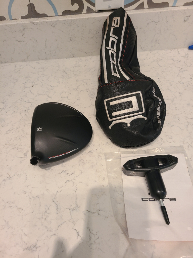 Headcover / Housse De Driver Cobra Speedzone Xtreme (Blanc, Taille Bois 1)