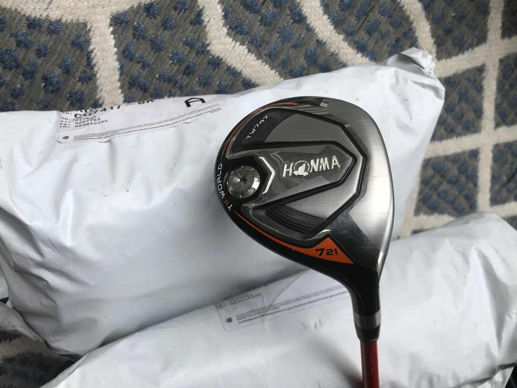 Honma TW-X irons, TW 747 7 wood, and a ball bundle from testing