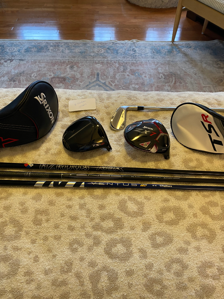 Happy New Year Sale - TSR2 9 DEGREE; VENTUS BLUE TR 6X; SRIXON ZX7