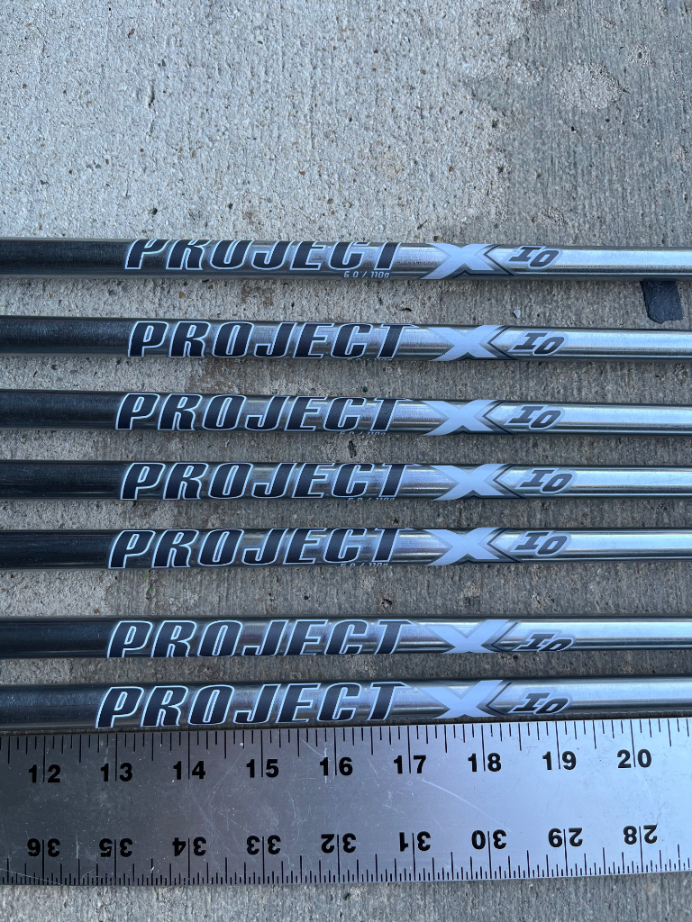 Set Aste Ferri Project X IO 6.0 Rigido 110g – #4-Pw Acciaio Non Tagliato .355, Per Golfisti Esigenti