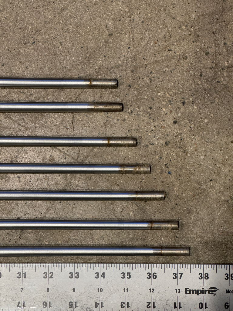 NEW KBS $-Taper 125 .355 Tapered Stiff Plus Flex Steel Iron Shafts SET Of 11