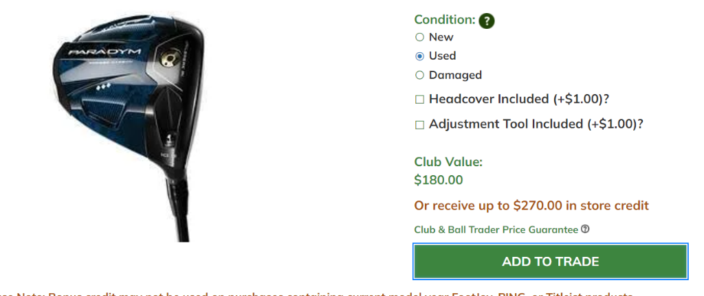 Golf Galaxy Trade-In Bonus - Deal or No Deal? - GolfWRX