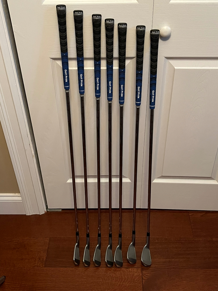 Set De Fers De Golf Ping I230 – 5-PW + UW, Shaft Project X LZ 120 Rigide, Point Noir, Reconditionné – Droitier